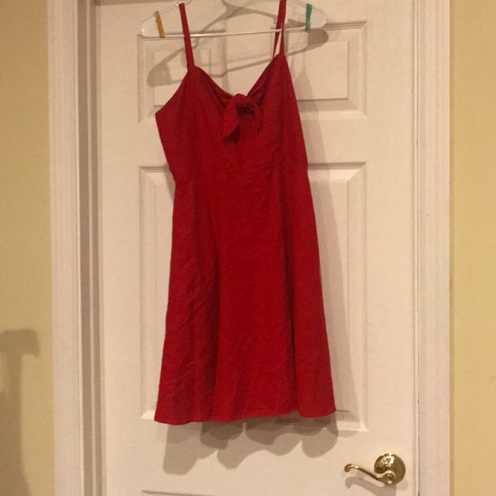 Red sun dress